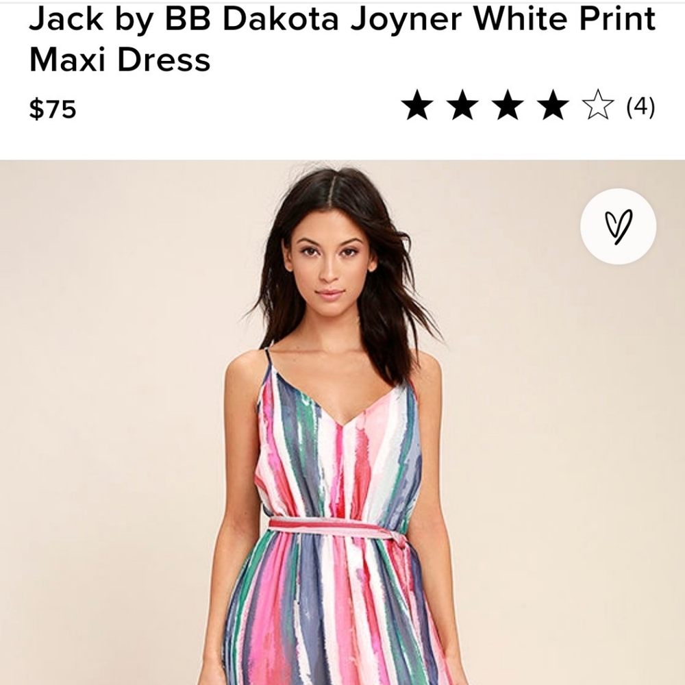 Jack by BB Dakota Multicolored Print Maxi XS